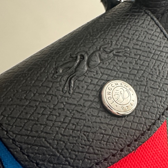 Longchamp x Robert Indianan XS Blue and Red Crossbody Bag - Picture 4 of 11